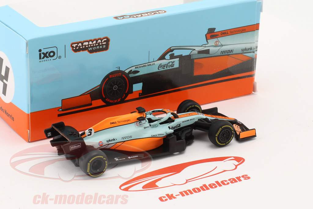 Daniel Ricciardo McLaren MCL35M #3 Monaco GP Formel 1 2021 1:64 Tarmac Works
