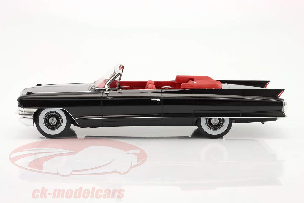 Cadillac Eldorado Biarritz Cabrio Open Baujahr 1962 schwarz 1:18 Mitica