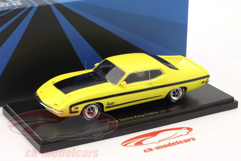 Ford Torino King Cobra Año de construcción 1970 amarillo / negro 1:43 Autocult