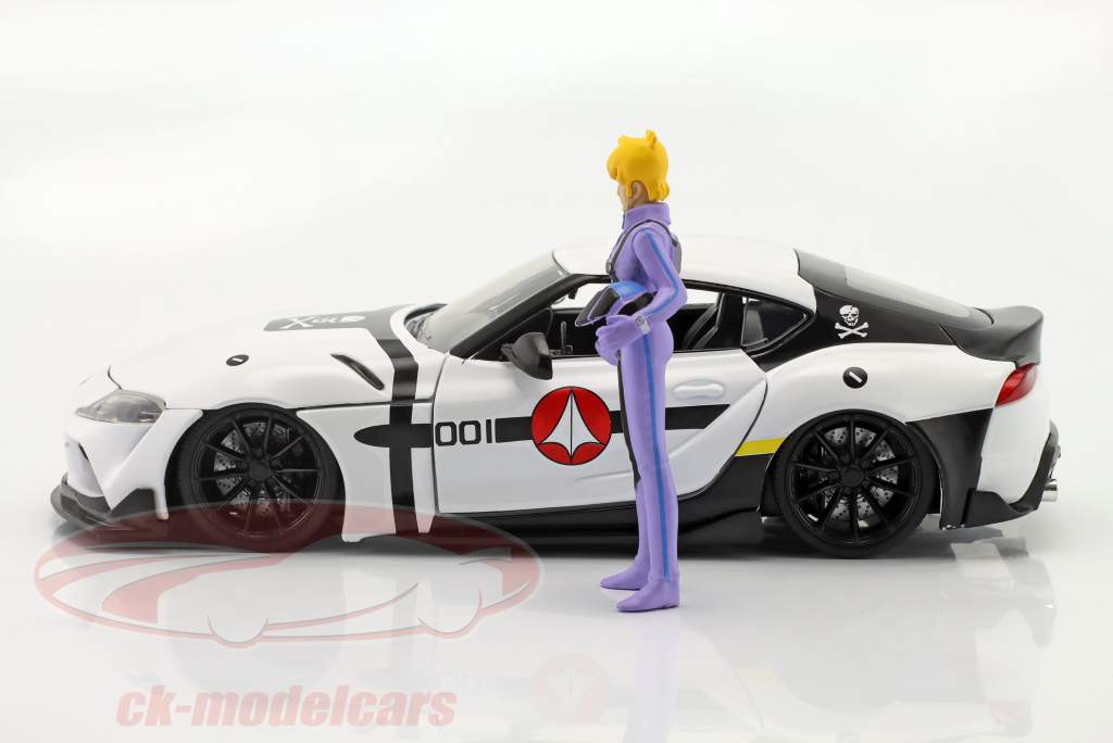 Toyota Supra 2020 con cifra Roy Focker Series de Televisión Robotech 1:24 Jada juguetes