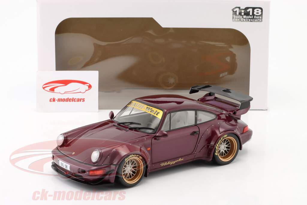 Porsche 911 (964) RWB Rauh-Welt Hekigyoku Année de construction 2022 violet 1:18 Solido