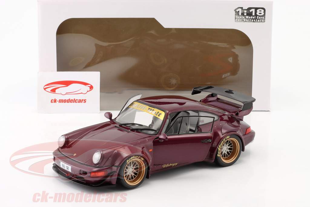 Porsche 911 (964) RWB Rauh-Welt Hekigyoku Byggeår 2022 violet 1:18 Solido