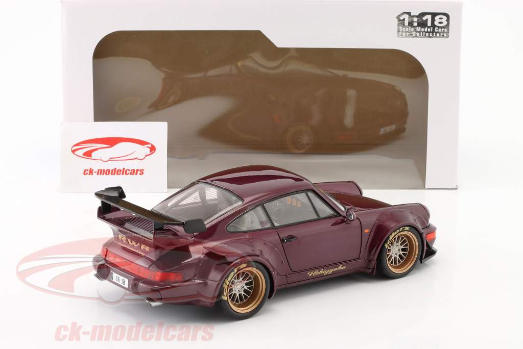 Porsche 911 (964) RWB Rauh-Welt Hekigyoku Baujahr 2022 violett 1:18 Solido