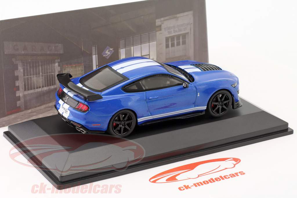 Ford Mustang Shelby GT500 Fast Track 2020 performance azul 1:43 Solido