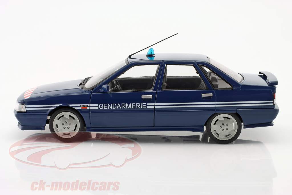 Renault 21 Turbo BRI / Gendarmerie 1992 blu 1:18 Solido