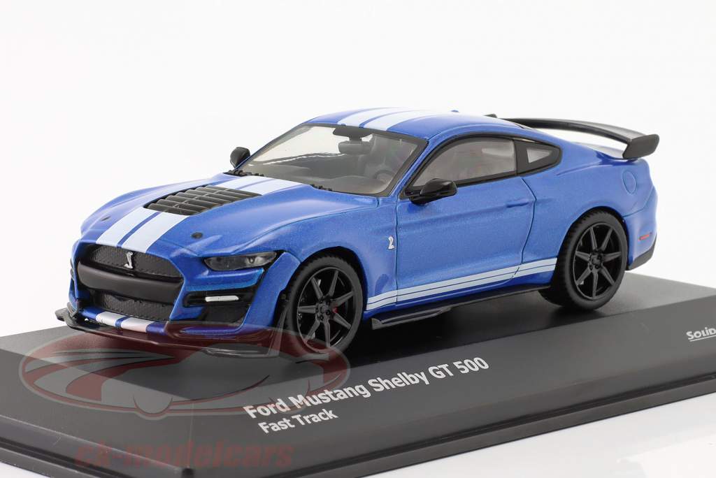 Ford Mustang Shelby GT500 Fast Track 2020 performance blå 1:43 Solido