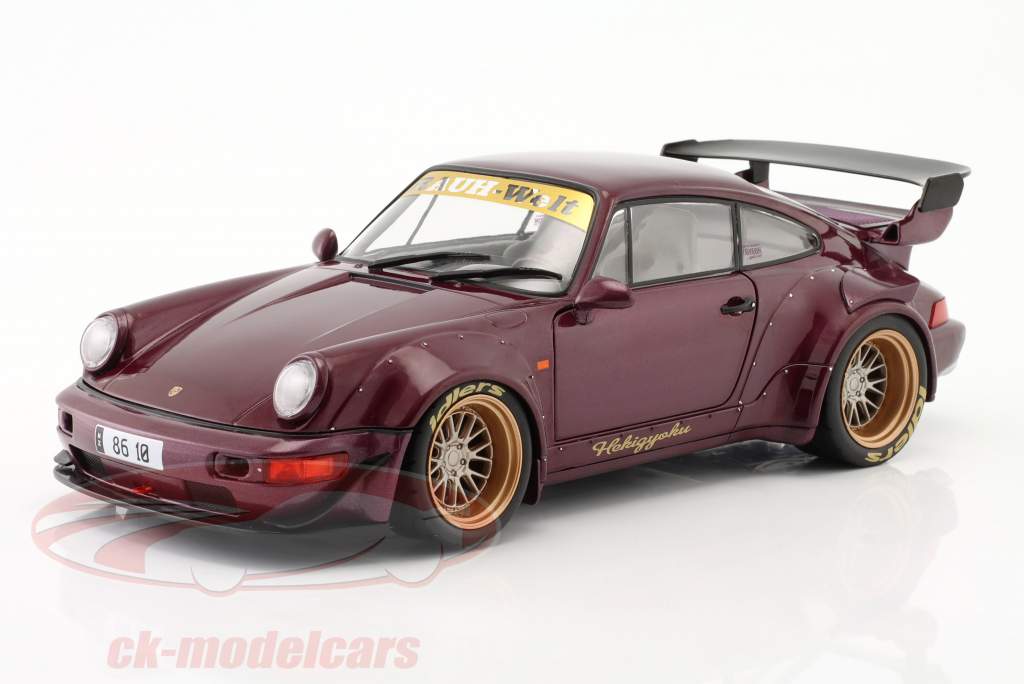 Porsche 911 (964) RWB Rauh-Welt Hekigyoku Byggeår 2022 violet 1:18 Solido