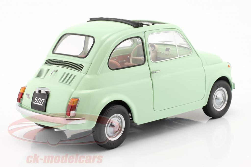 Fiat 500 F year 1968 mint green 1:12 KK-Scale