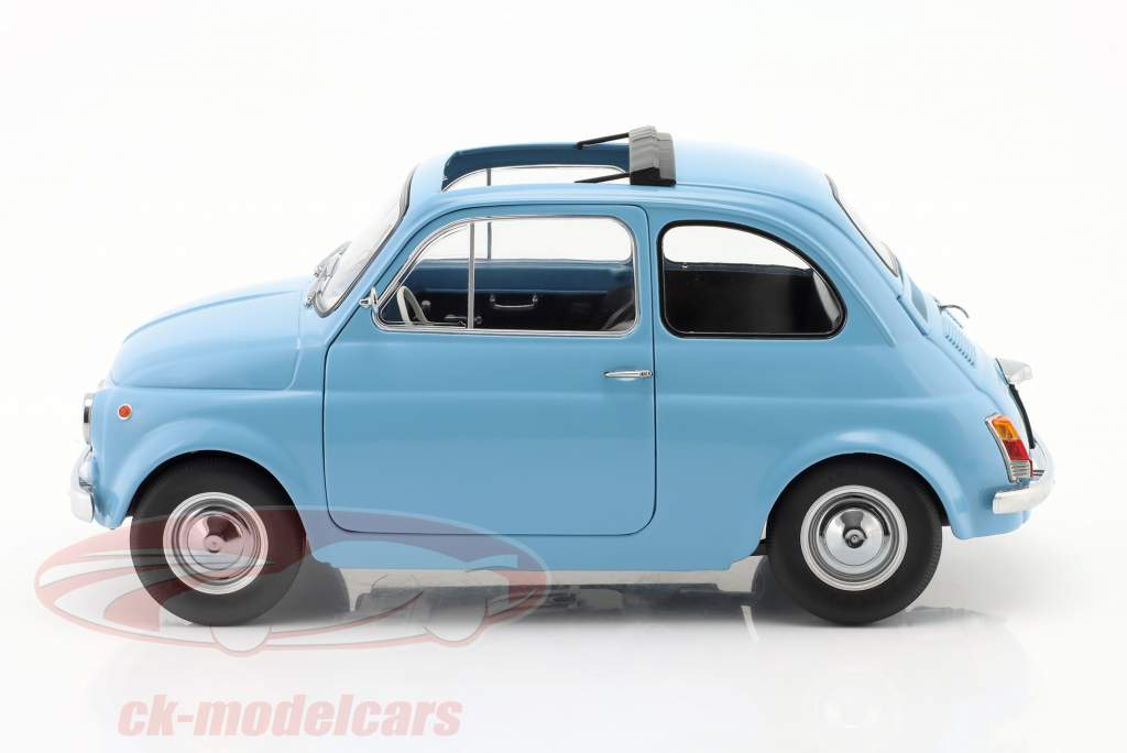 Fiat 500 F 建设年份 1968 浅蓝 1:12 KK-Scale
