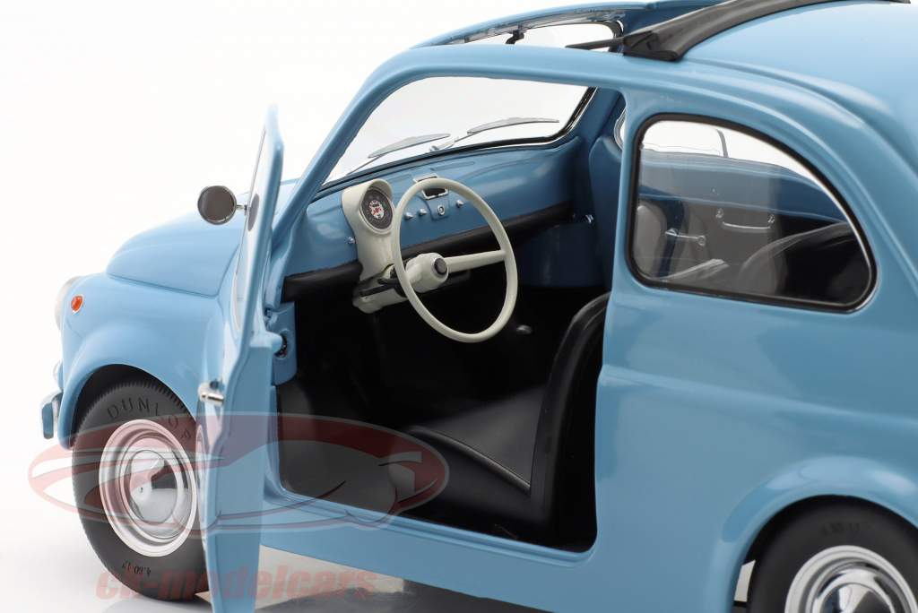 Fiat 500 F year 1968 light blue 1:12 KK-Scale