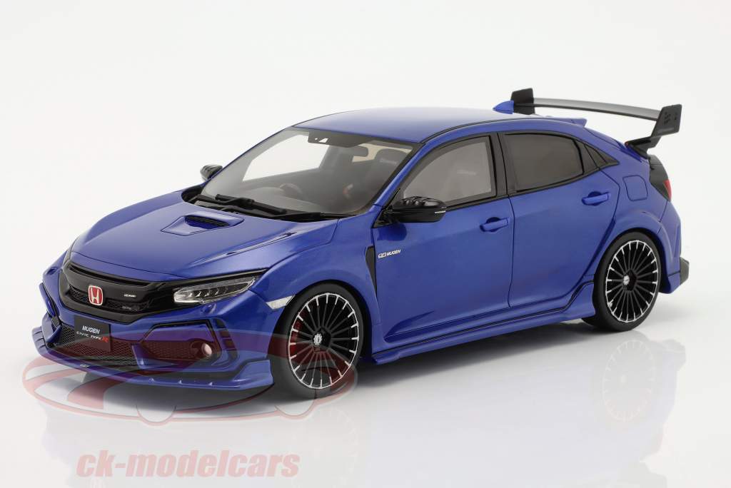 Honda Civic FK8 Type R 建设年份 2020 mugen 蓝色的 1:18 OttOmobile
