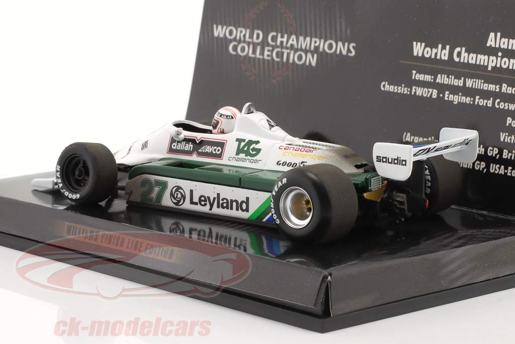 A. Jones Williams FW07B #27 Formel 1 Weltmeister 1980 Dirty Version 1:43 Minichamps
