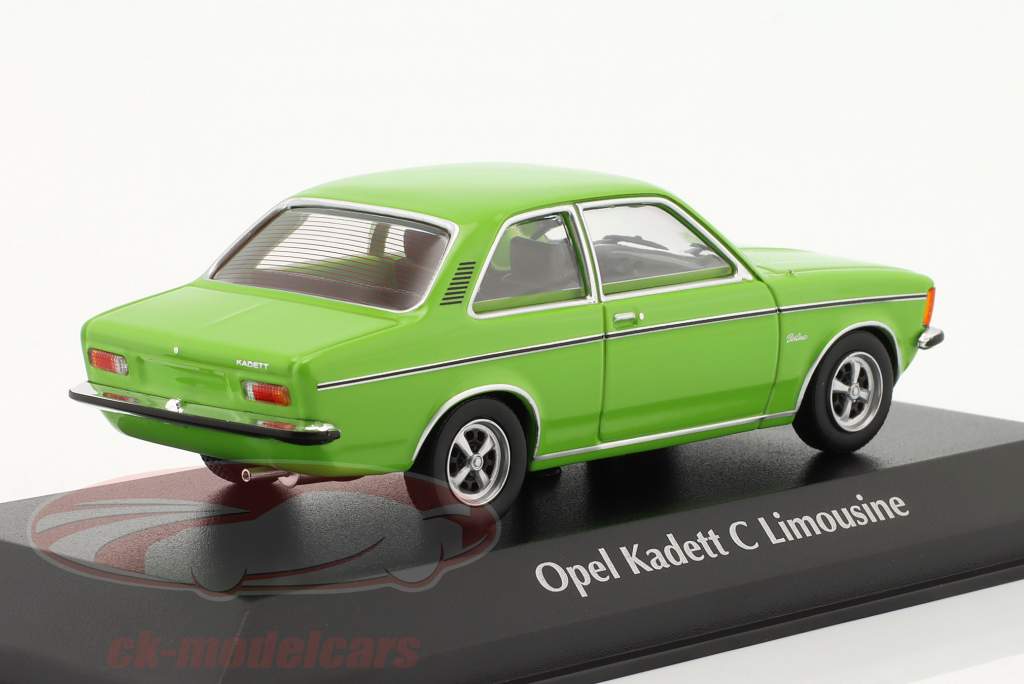 Opel Kadett C limousine Anno di costruzione 1978 verde 1:43 Minichamps