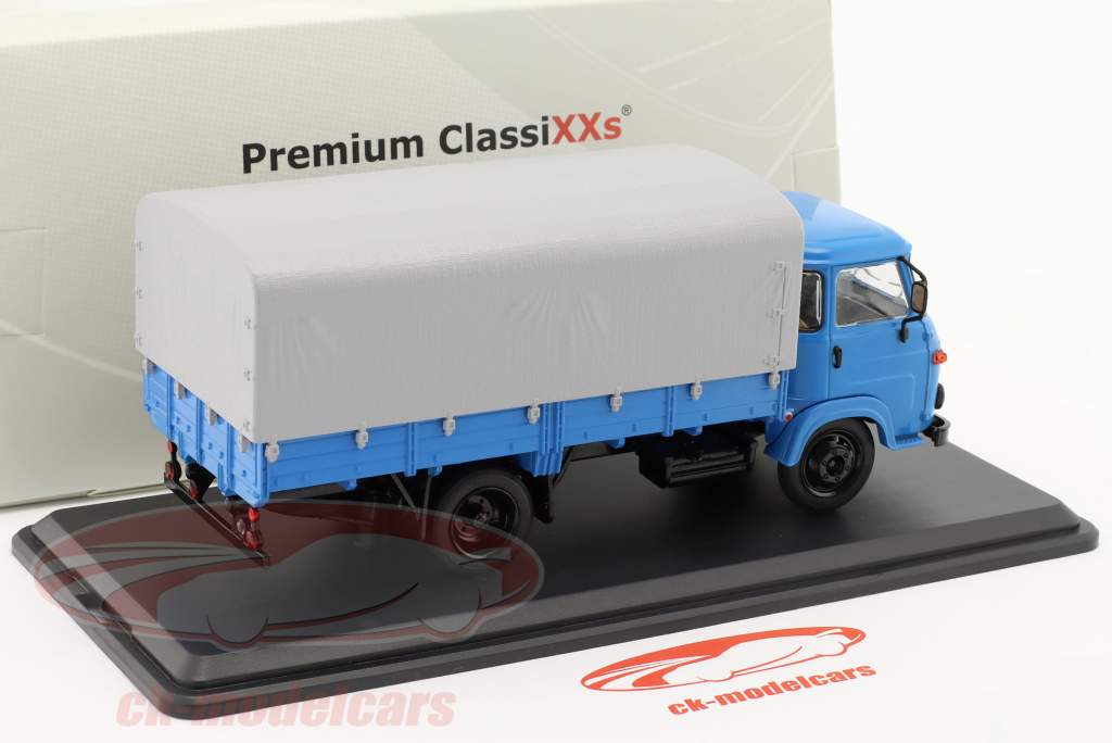 Avia A31N camión de plataforma con lona azul / Gris 1:43 Premium ClassiXXs