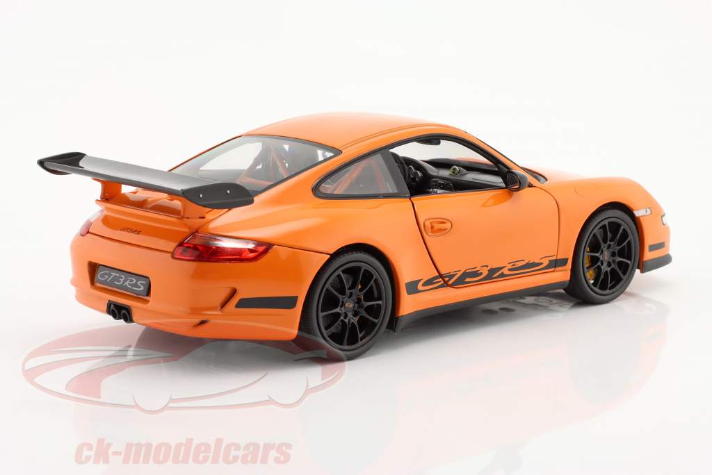 保时捷911（997）GT3 RS橙1:18威力