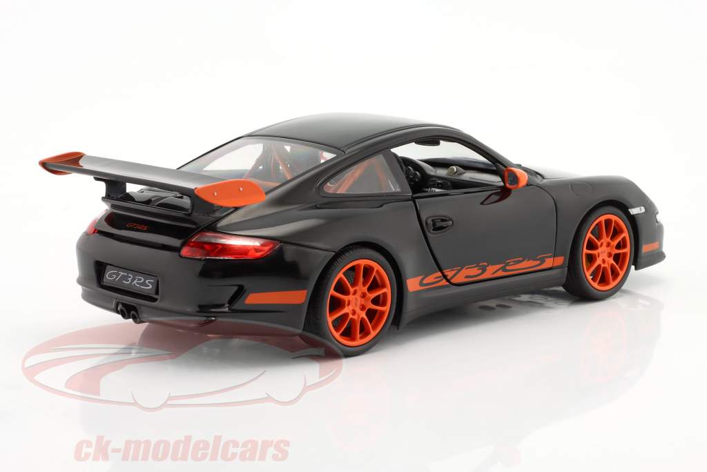 Porsche 911 (997) GT3 RS schwarz / orange 1:18 Welly