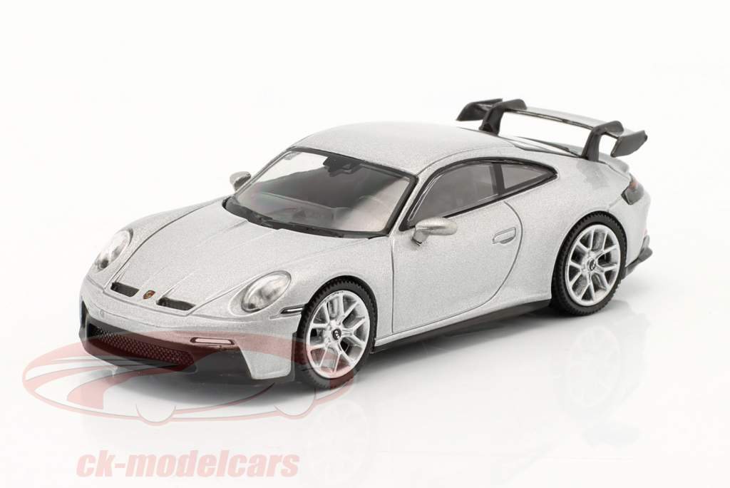 Porsche 911 (992) GT3 LHD GT-silber metallic 1:64 TrueScale