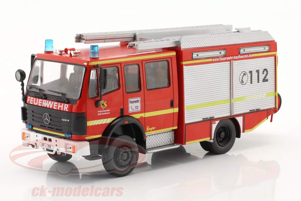 Mercedes-Benz SK 1224 LF 16/12 Ziegler pompiers Kaufbeuren 1:43 Altaya
