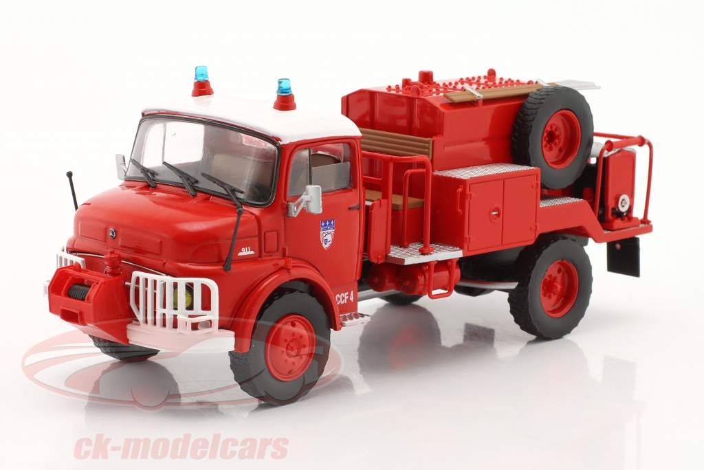 Mercedes-Benz LAF 911 vigili del fuoco camion cisterna rosso 1:43 Altaya