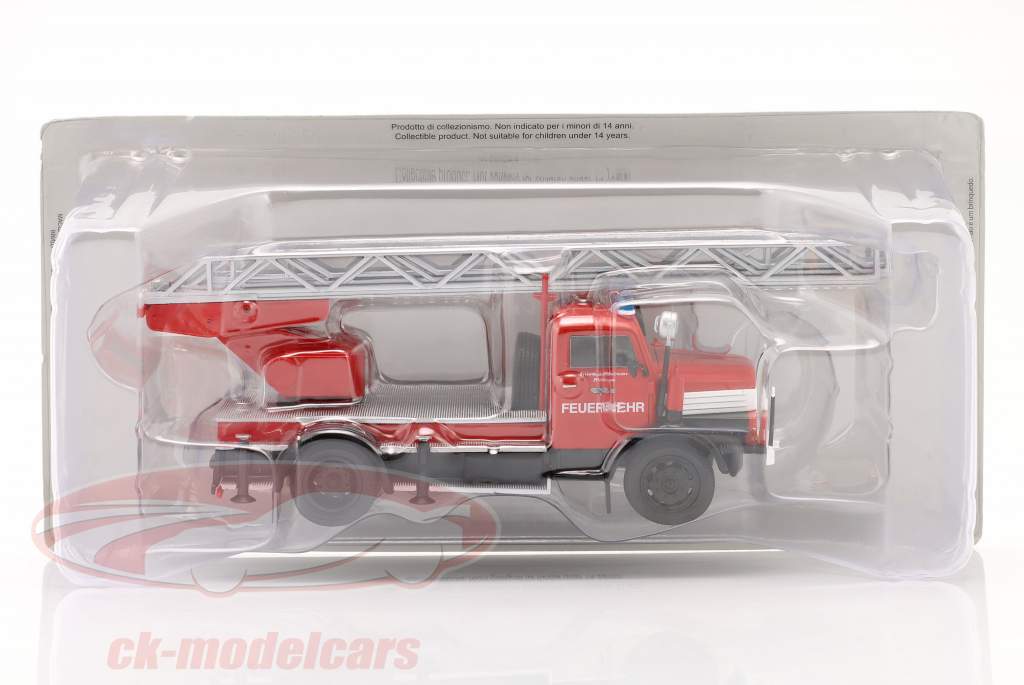 Mercedes-Benz LAF 911 Brandvæsen tankvogn rød 1:43 Altaya