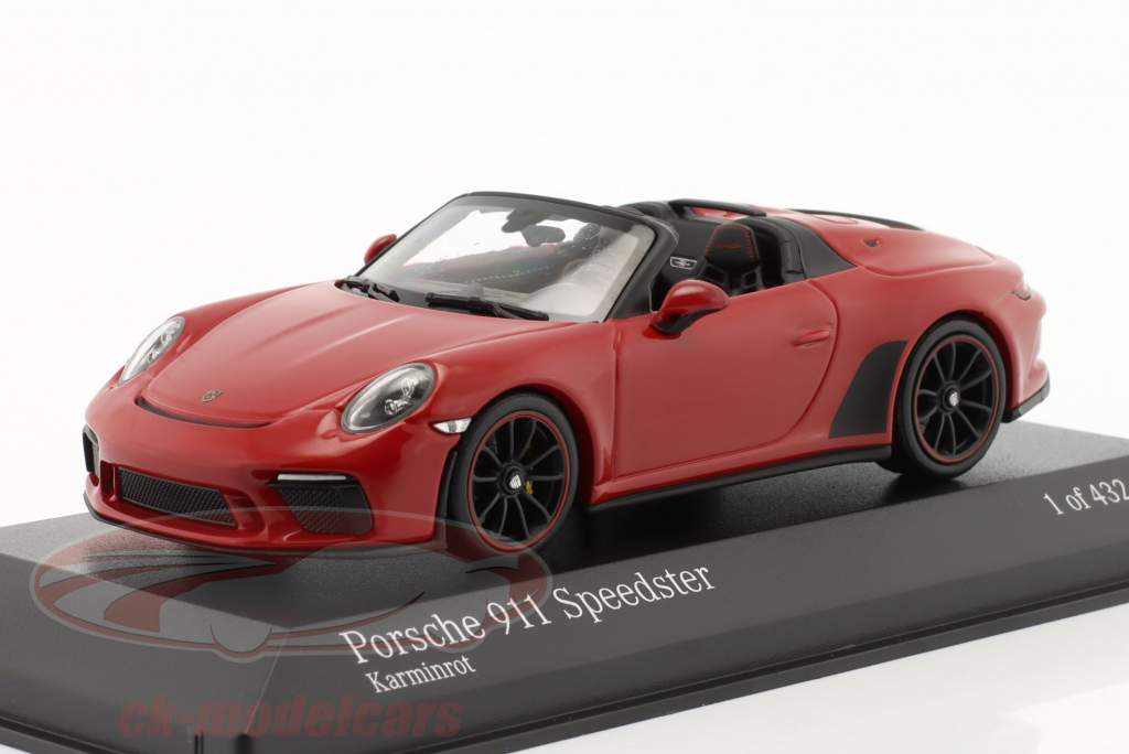 Porsche 911 (991) Speedster 建設年 2019 暗赤色 メタリック 1:43 Minichamps