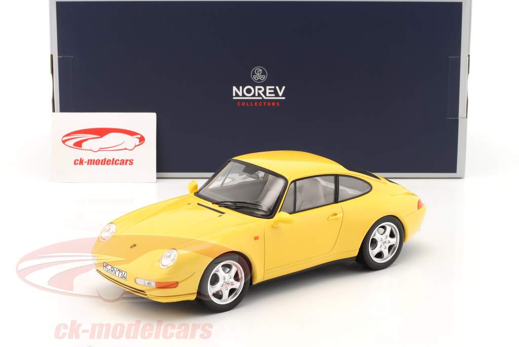 Porsche 911 Carrera (993) Anno di costruzione 1994 giallo 1:18 Norev