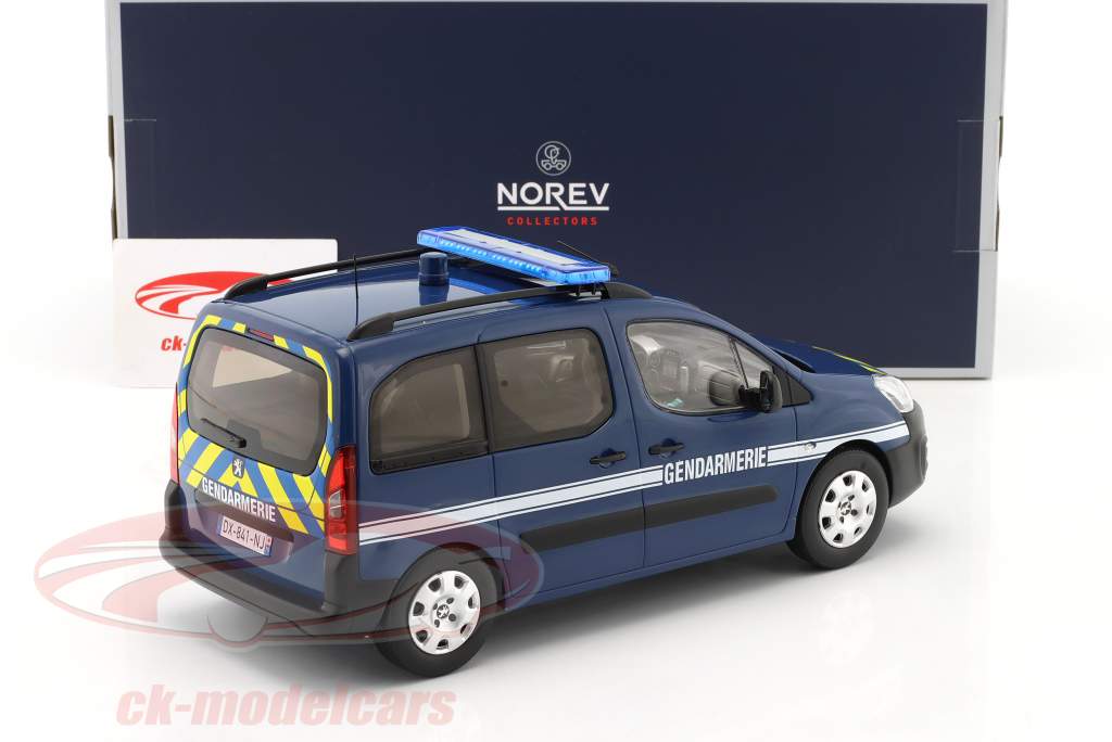 Peugeot Partner Gendarmerie politi Frankrig Byggeår 2016 1:18 Norev