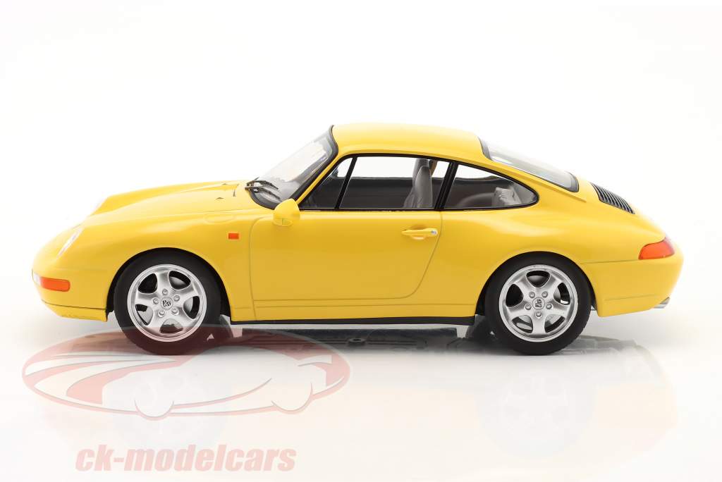 Porsche 911 Carrera (993) year 1994 yellow 1:18 Norev