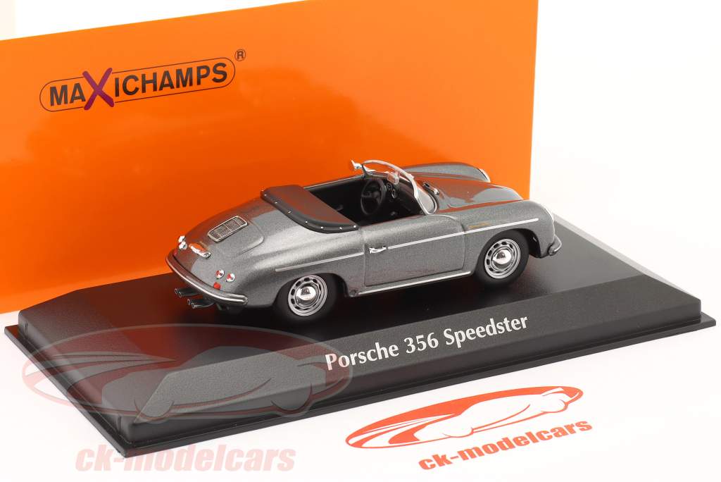 Porsche 356 A Speedster Année de construction 1956 Gris métallique 1:43 Minichamps