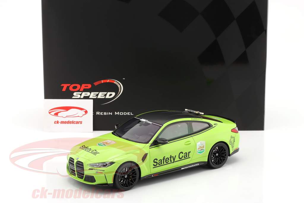 BMW M4 Safety Car 24h Daytona 2022 grøn 1:18 TrueScale