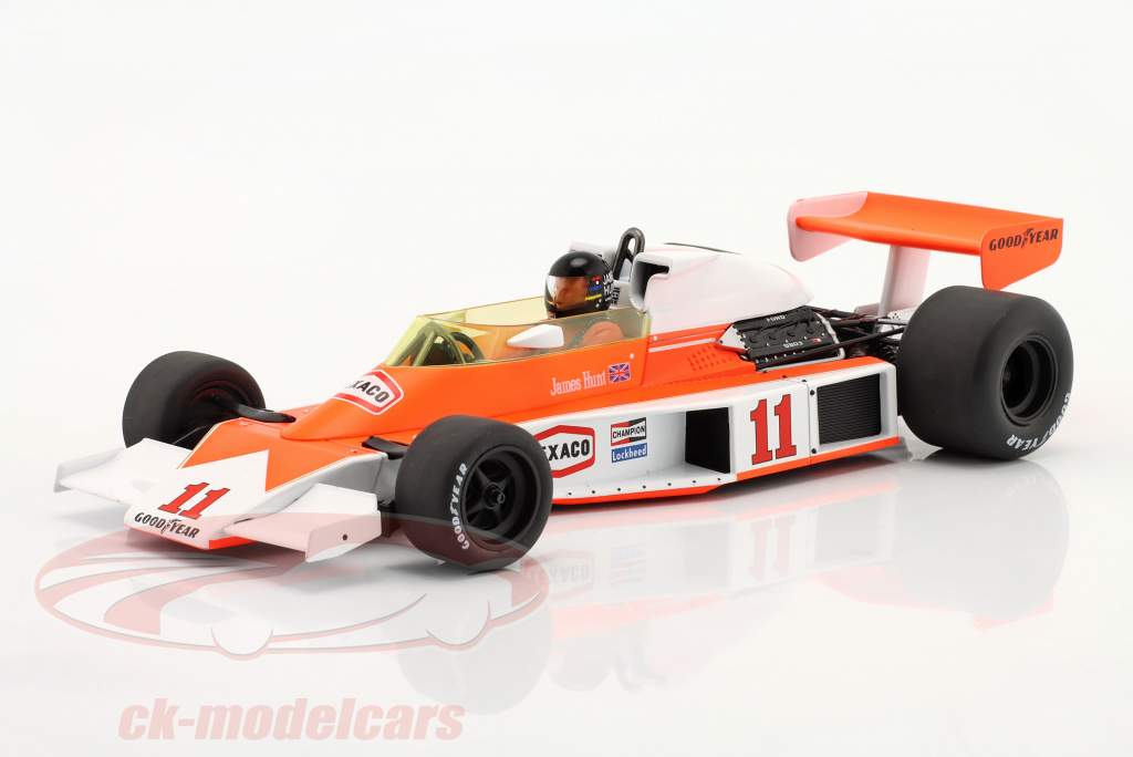 James Hunt McLaren M23 #11 ganador Francés GP fórmula 1 Campeón mundial 1976 1:18 MCG