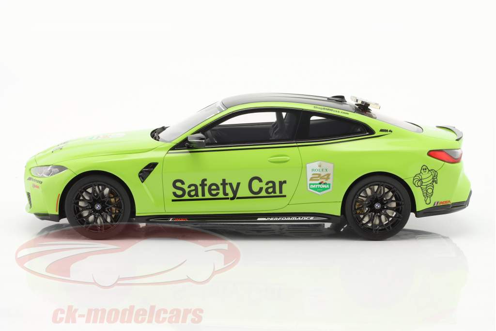 BMW M4 Safety Car 24h Daytona 2022 verde 1:18 TrueScale