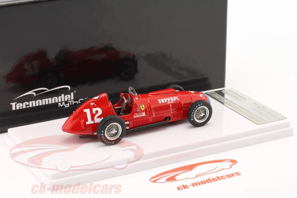 Alberto Ascari Ferrari 375 #12 Indy500 formule 1 Champion du monde 1952 1:43 Tecnomodel