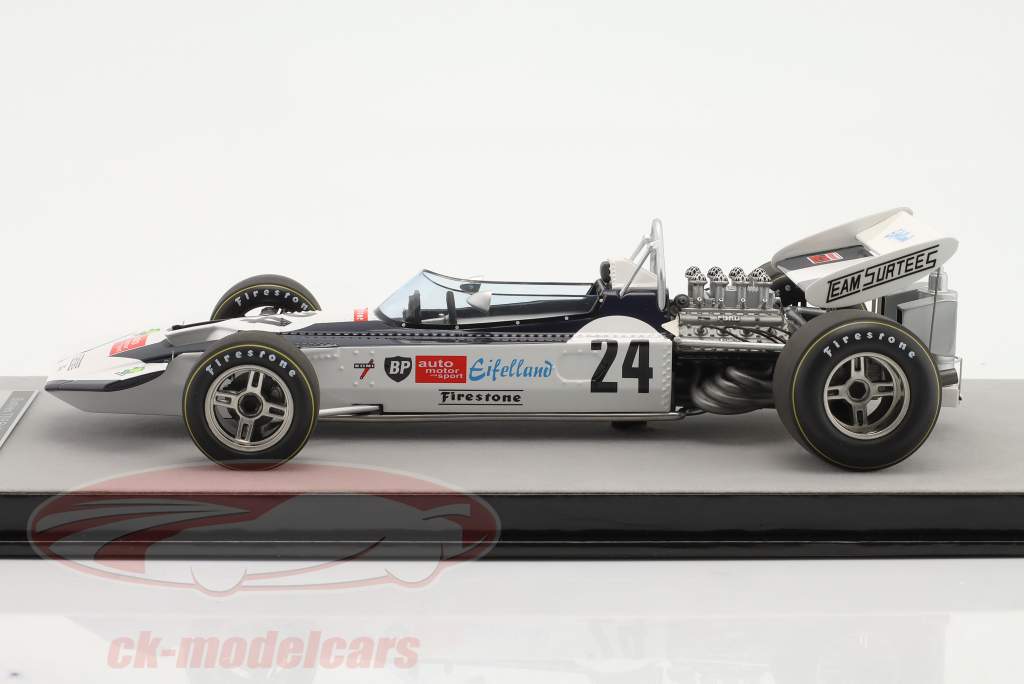 Rolf Stommelen Surtees TS9 #24 5 britisk GP formel 1 1971 1:18 Tecnomodel