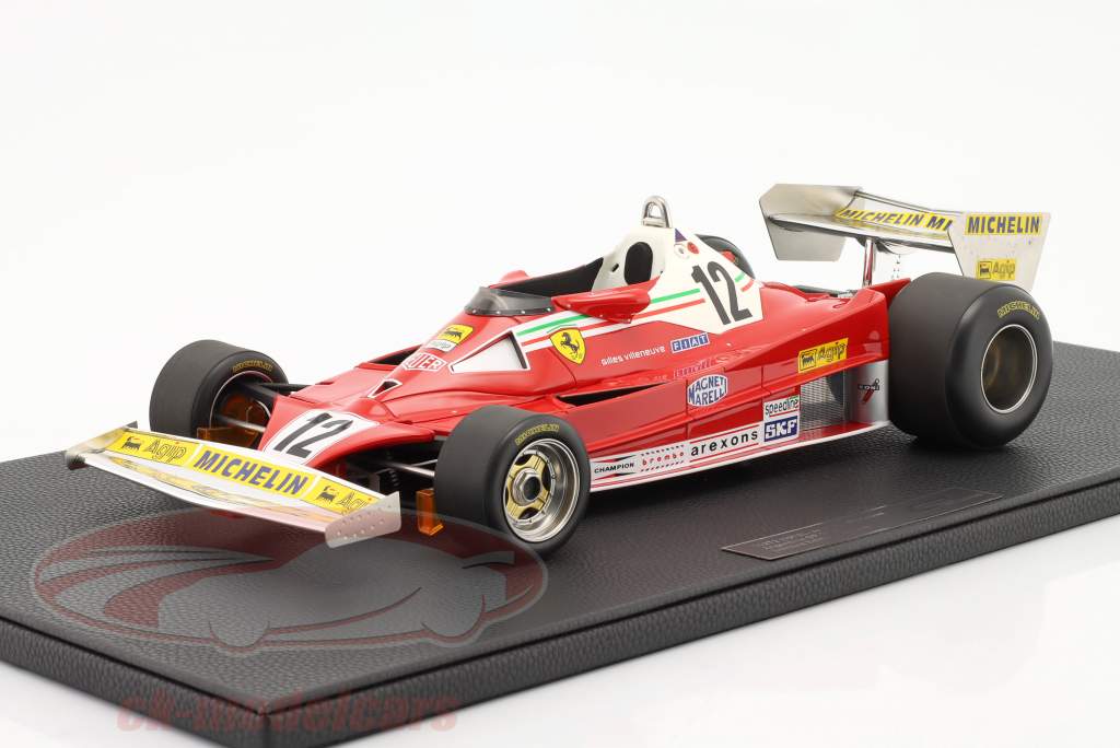 G. Villeneuve Ferrari 312T2 #12 argentinsk GP formel 1 1978 1:12 GP Replicas