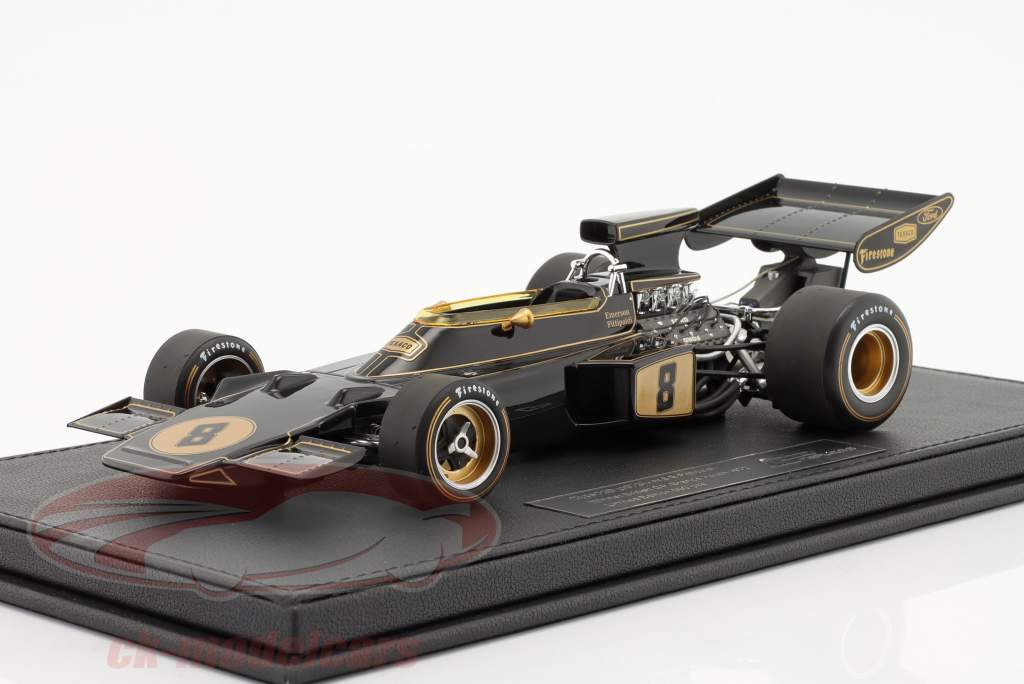 E. Fittipaldi Lotus 72D #8 ganador británico GP fórmula 1 Campeón mundial 1972 1:18 GP Replicas