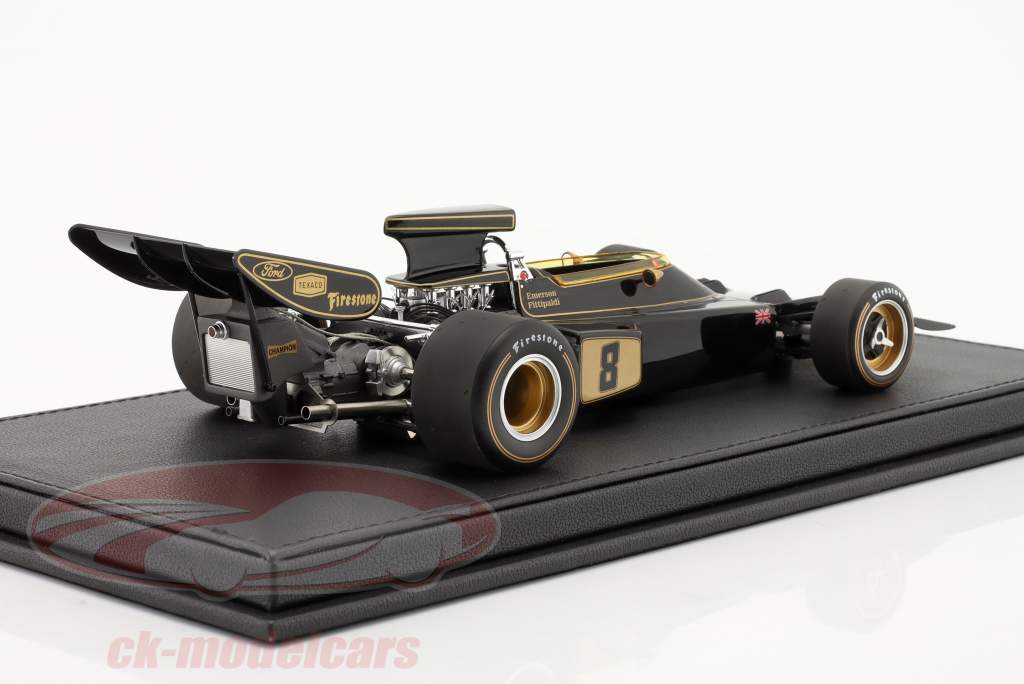 E. Fittipaldi Lotus 72D #8 ganador británico GP fórmula 1 Campeón mundial 1972 1:18 GP Replicas