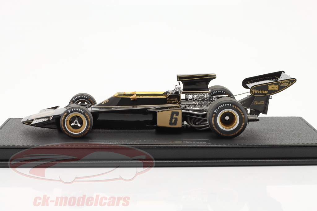 E. Fittipaldi Lotus 72D #6 ganador italiano GP fórmula 1 Campeón mundial 1972 1:18 GP Replicas
