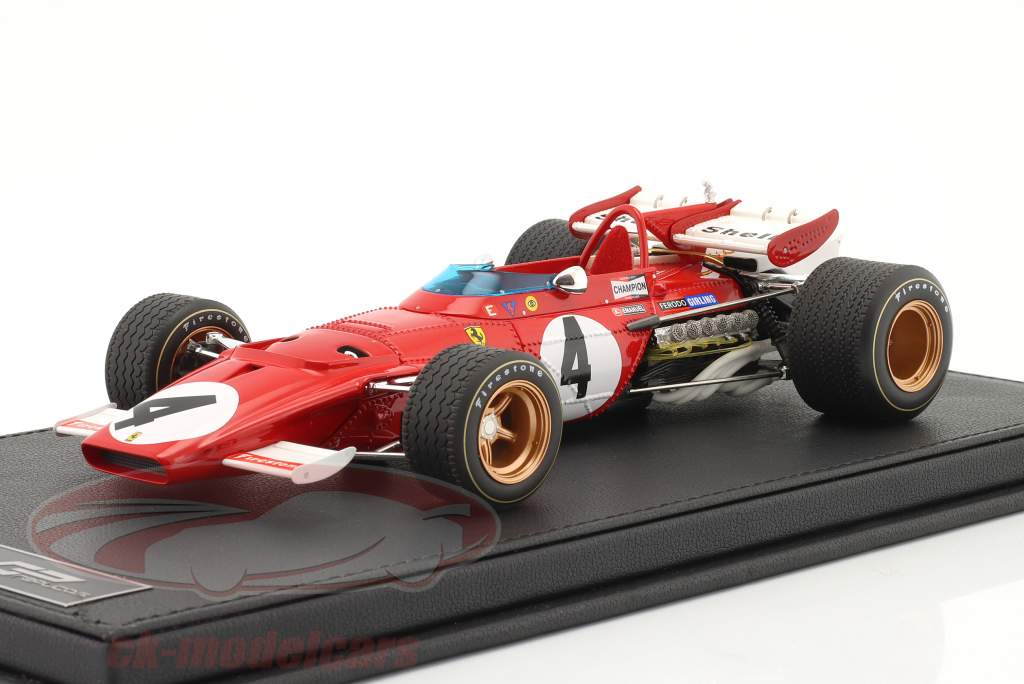 Clay Regazzoni Ferrari 312B #4 2do mexicano GP fórmula 1 1970 1:18 GP Replicas
