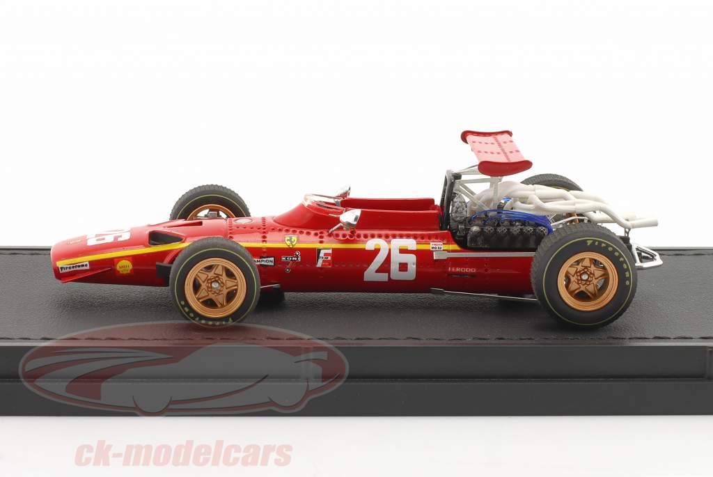Jacky Ickx Ferrari 312 #26 winnaar Frans GP formule 1 1968 1:43 GP Replicas