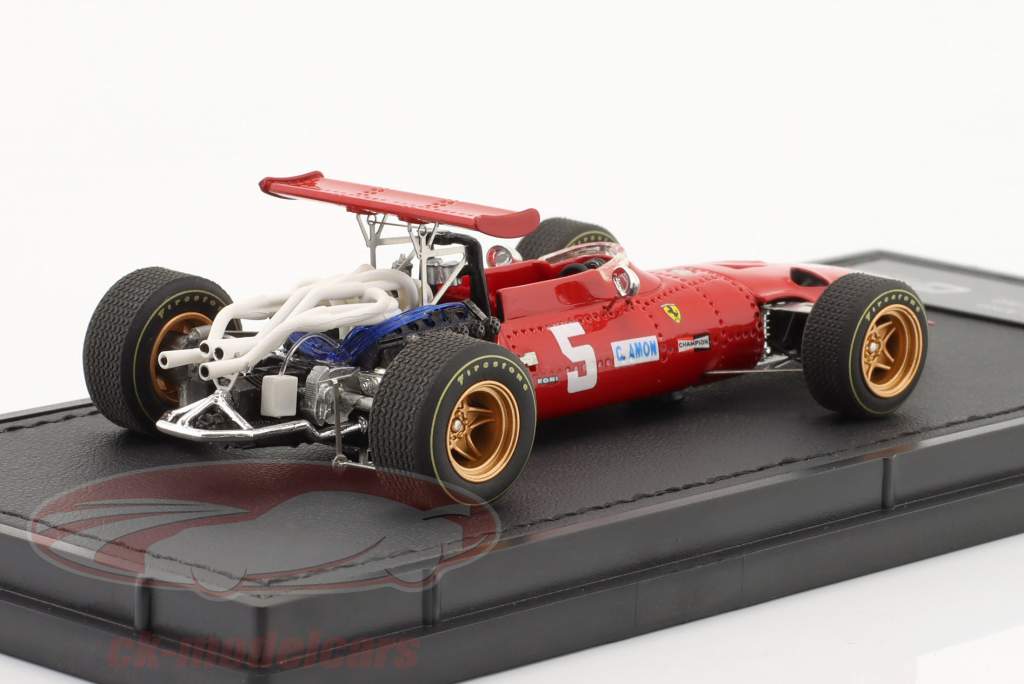 Chris Amon Ferrari 312 #5 2ème Britanique GP formule 1 1968 1:43 GP Replicas