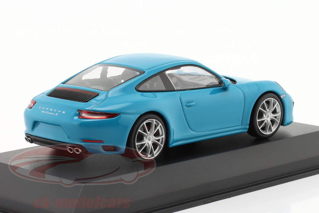 Porsche 911 (991.2) Carrera S Année de construction 2018 Miami bleu 1:43 Minichamps