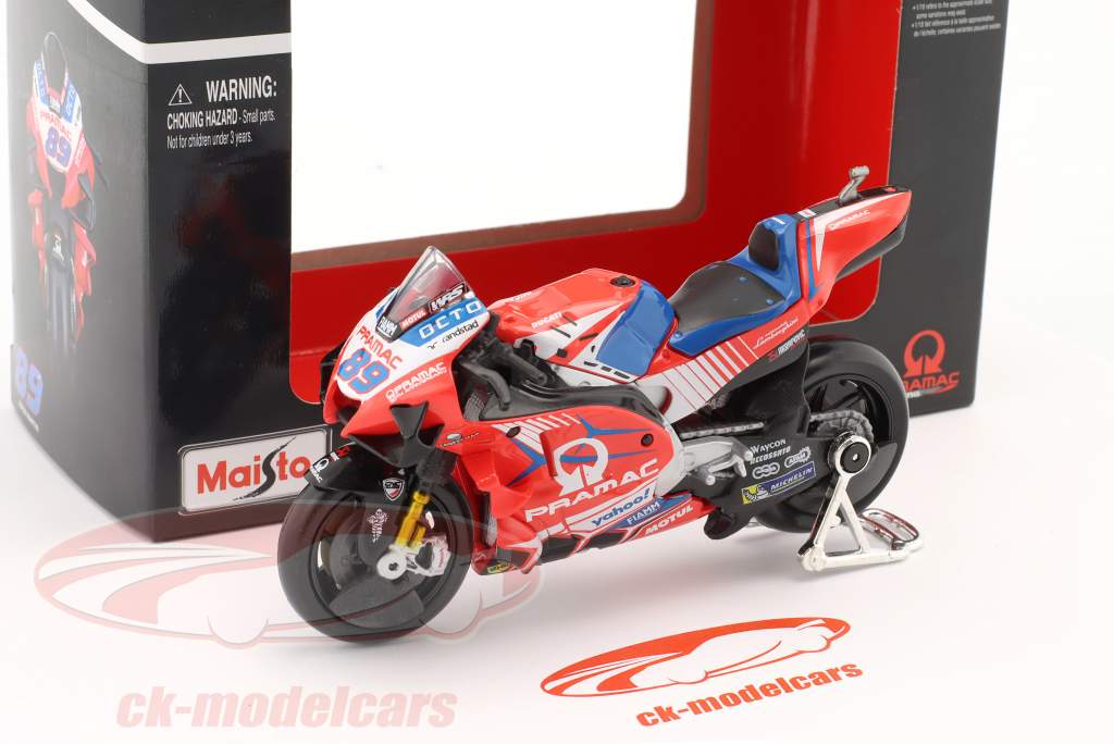 Jorge Martin Ducati Desmosedici GP21 #89 MotoGP 2021 1:18 Maisto