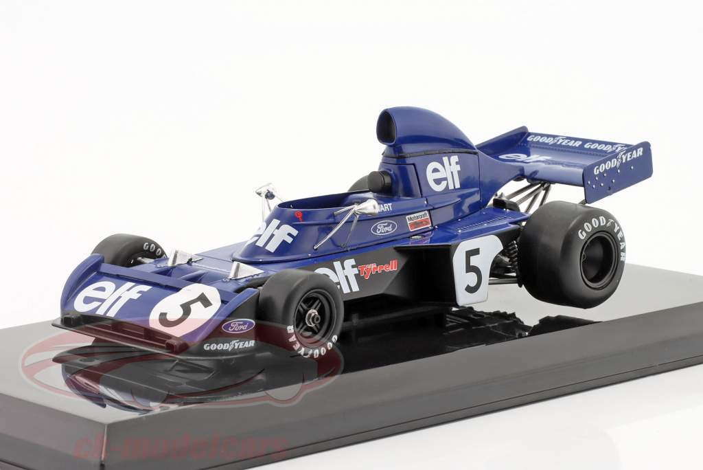 Jackie Stewart Tyrrell 006 #5 fórmula 1 Campeón mundial 1973 1:24 Premium Collectibles