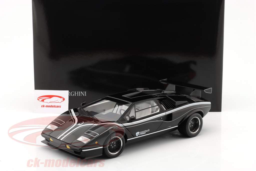 Lamborghini Countach LP500R Byggeår 1982 sort 1:12 Kyosho