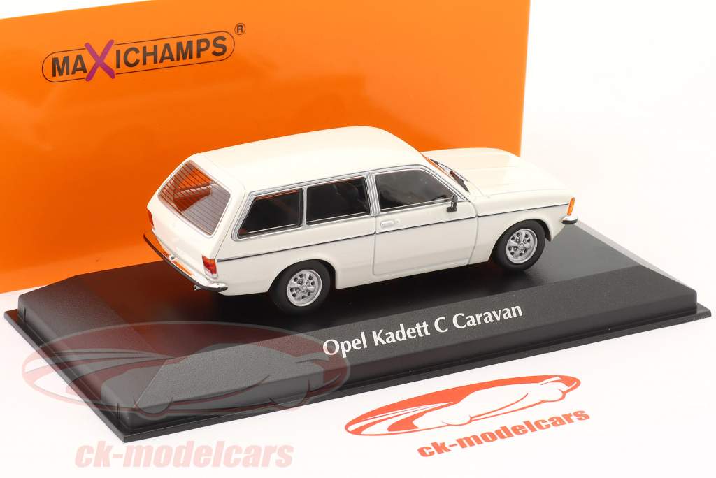 Opel Kadett C Caravan Byggeår 1978 hvid 1:43 Minichamps