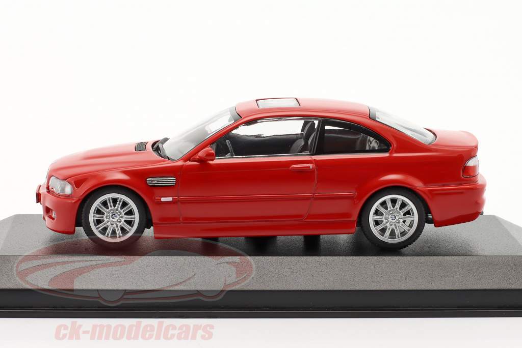 BMW M3 (E46) Coupe Baujahr 2001 rot 1:43 Minichamps