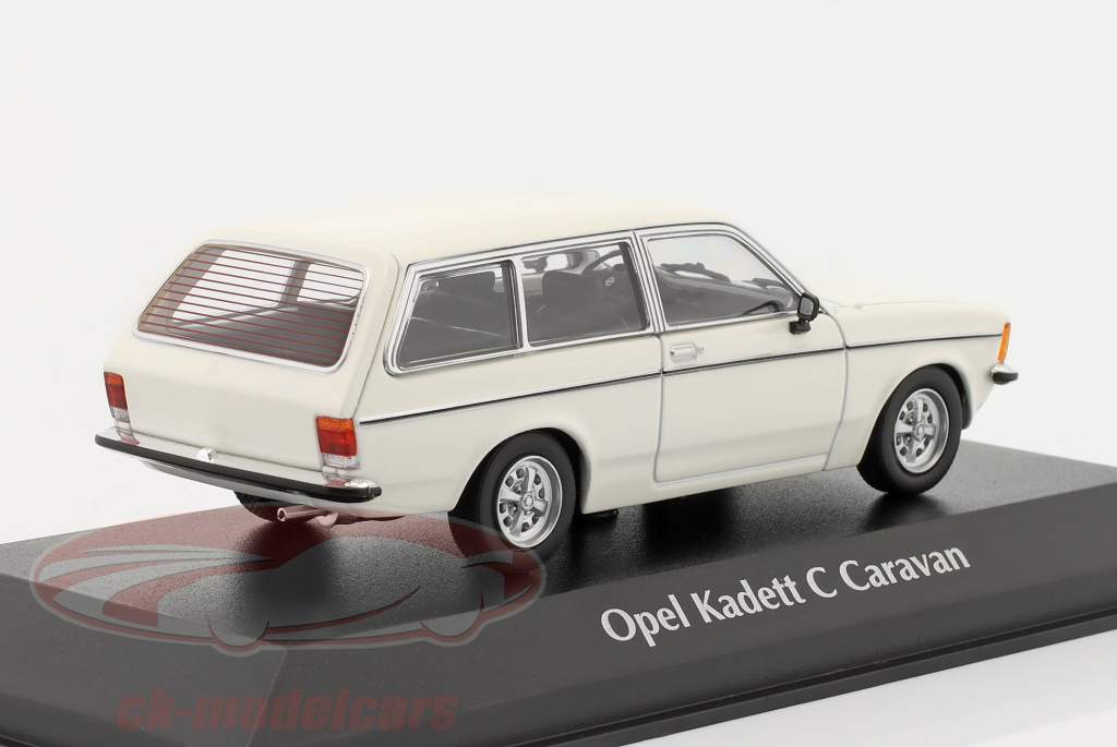 Opel Kadett C Caravan Año de construcción 1978 blanco 1:43 Minichamps