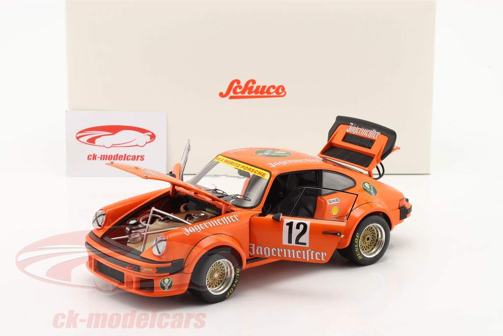 Porsche 934 RSR Jägermeister #12 优胜者 Eifelrennen DRM 1976 1:18 Schuco