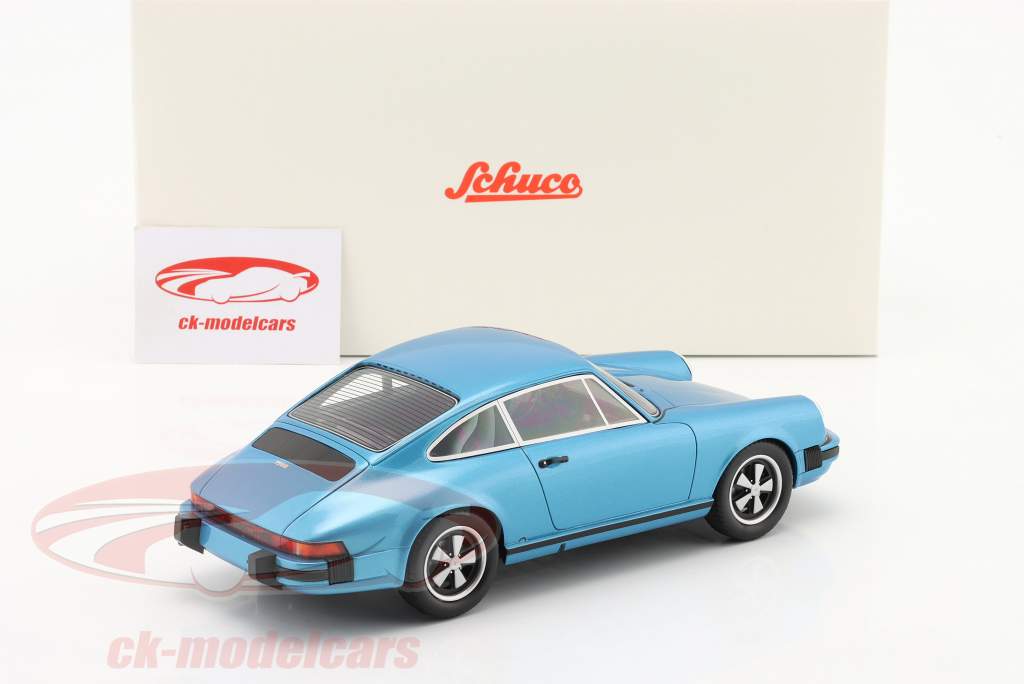 Porsche 911 Coupe blauw 1:18 Schuco